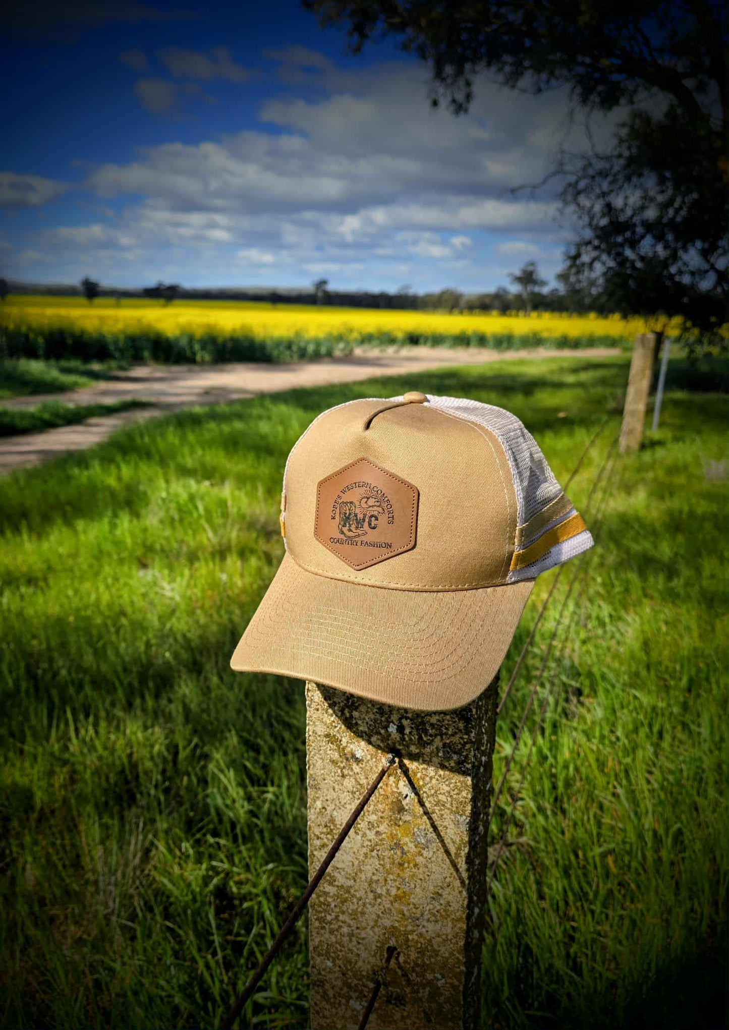 Beige Trucker Cap